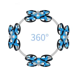 MINI DRONE QUADRICOTTERO TELECOMANDATO CON DITA MANO LUCI LED RGB GIOCO BAMBINI