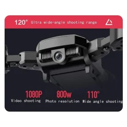 MINI DRONE QUADRICOTTERO PIEGHEVOLE CON TELECAMERA 4K TELECOMANDO WIFI 2,4G Q718