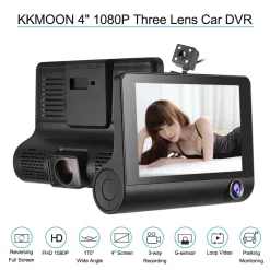 MINI DVR AUTO FULL HD 1080P CAMERA MONITOR LCD 4" ANTERIORE POSTERIORE INTERNA