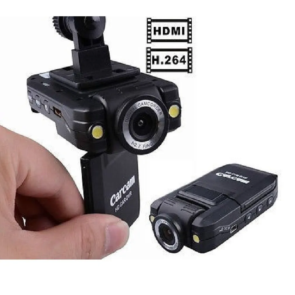 MINI DVR PORTATILE PER AUTO TELECAMERA LED LCD 2.0" MINI HDMI MICROSD TF FULL HD