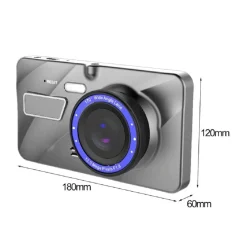 MINI DVR TELECAMERA VIDEOREGISTRATORE PER AUTO 2 TELECAMERE SUPER HD DISPLAY 4