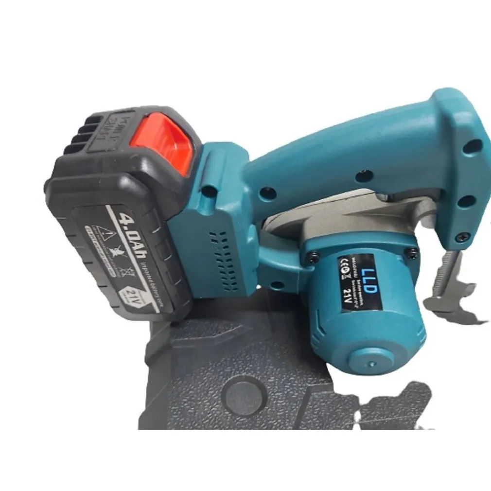 MINI ELETTROSEGA 12" 2 BATTERIE 21V CON SERBATOIO OLIO MOTOSEGA ELETTRICA VALIGIA