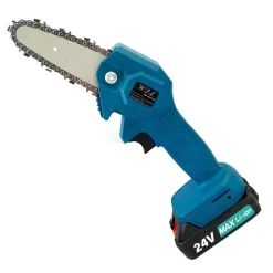 MINI ELETTROSEGA A DOPPIA BATTERIA 24V MOTOSEGA ELETTRICA TAGLIARAMI + VALIGIA