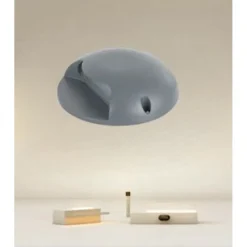 MINI FARETTO SEGNAPASSO A LED 4 WATT ROTONDO GRIGIO 440LM LUCE FREDDA 6500K 33610