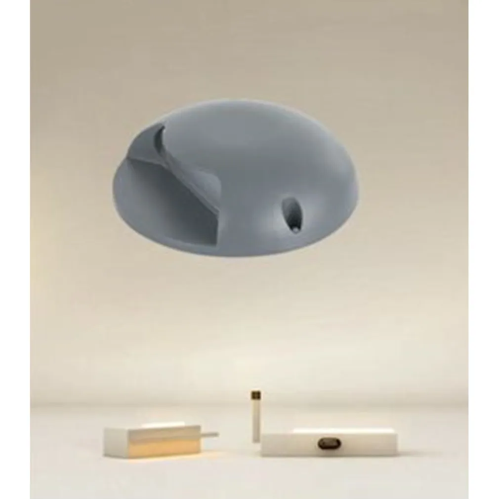 MINI FARETTO SEGNAPASSO A LED 4 WATT ROTONDO GRIGIO 440LM LUCE CALDA 3000K 33634
