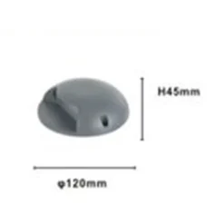 MINI FARETTO SEGNAPASSO A LED 4 WATT ROTONDO GRIGIO 440LM LUCE CALDA 3000K 33634