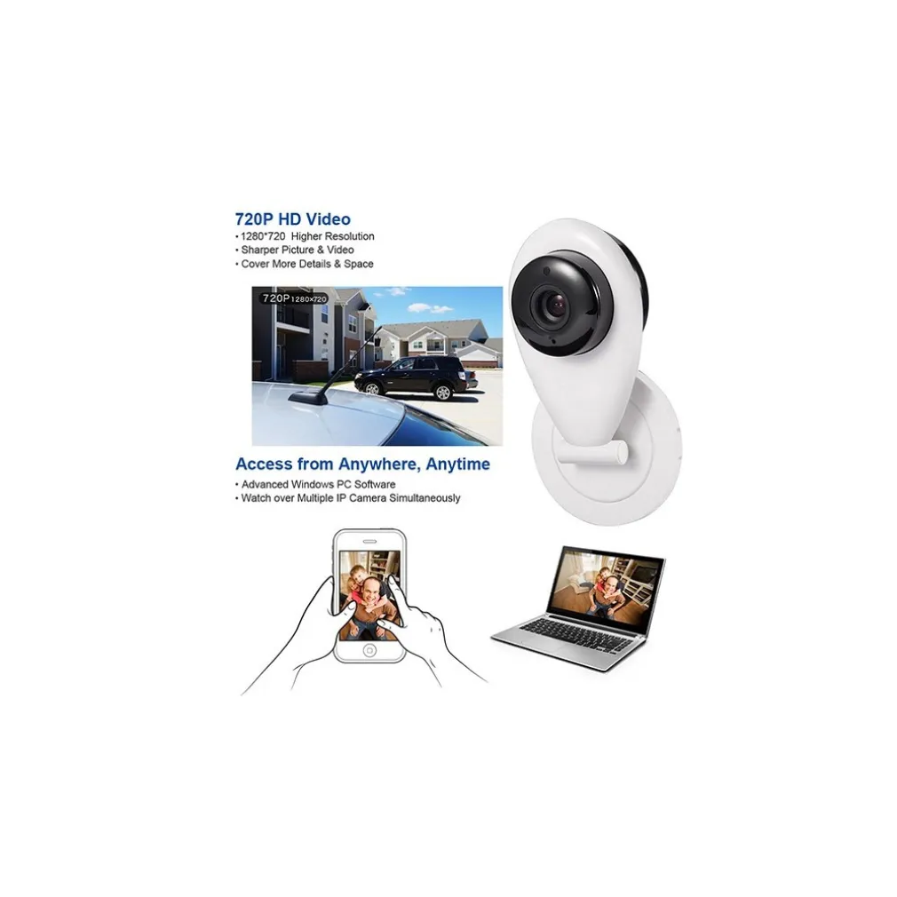 MINI IP WIFI SD DVR WIRELESS CAMERA WIFI HD IR SMARTPHONE AUDIO CAM BABY MONITOR