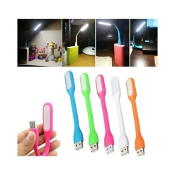 MINI LUCE LED USB FLESSIBILE LAMPADA LETTURA NOTTURNA PER NOTEBOOCK PC PORTATILE