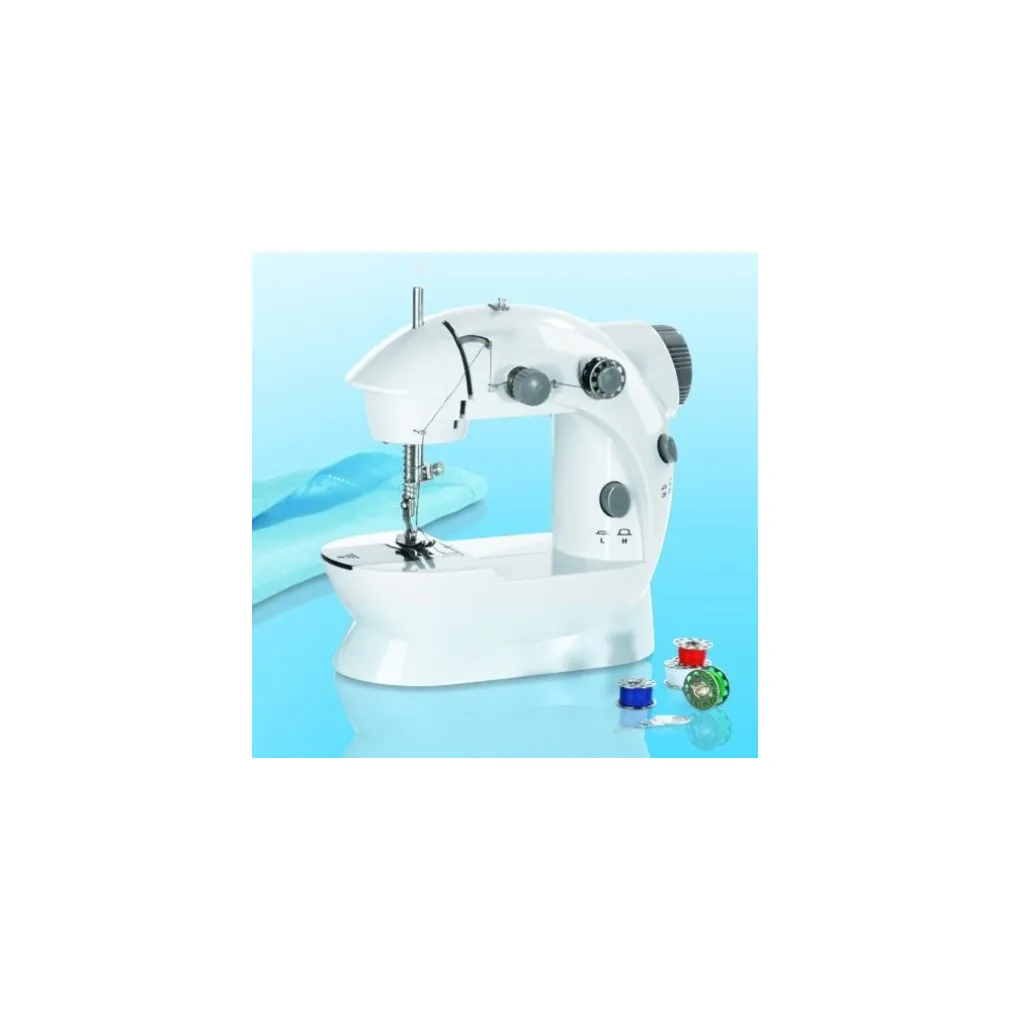 MINI MACCHINA DA CUCIRE CUCITRICE PORTATILE 4 IN 1 DA VIAGGIO CON PEDALE AGO