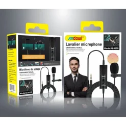 MINI MICROFONO LAVALIER OMNIDIREZIONALE 360° PER SMARTPHONE FOTOCAMERA Q-955S
