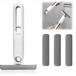 MINI MOP MOCIO IN SPUGNA PORTATILE SPAZZOLA SUPER ASSORBENTE PER CUCINA VETRI