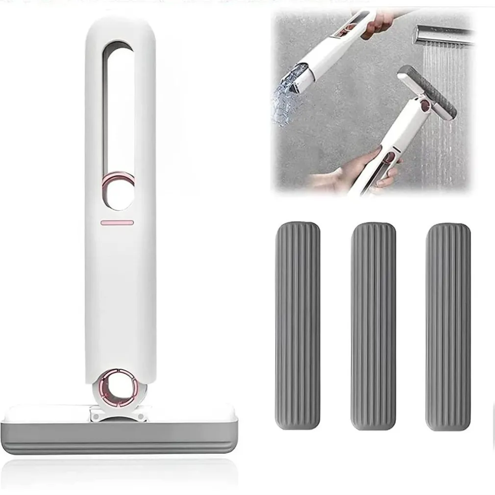 MINI MOP MOCIO IN SPUGNA PORTATILE SPAZZOLA SUPER ASSORBENTE PER CUCINA VETRI