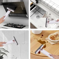 MINI MOP MOCIO IN SPUGNA PORTATILE SPAZZOLA SUPER ASSORBENTE PER CUCINA VETRI