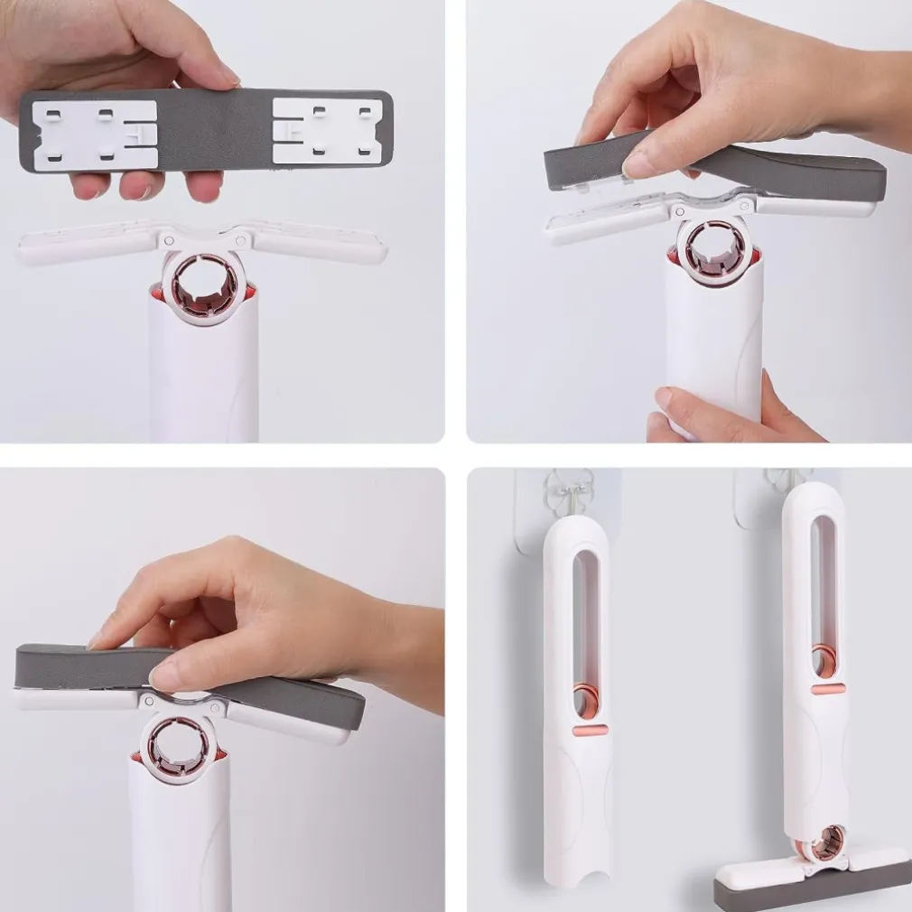 MINI MOP MOCIO IN SPUGNA PORTATILE SPAZZOLA SUPER ASSORBENTE PER CUCINA VETRI