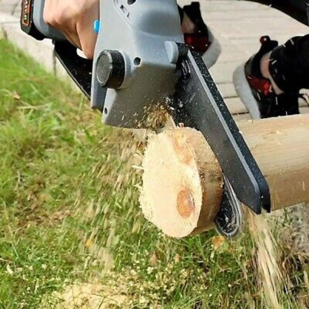 MINI MOTOSEGA A DOPPIA BATTERIA 20V 5AH TAGLIARAMI ELETTRICA ELETTROSEGA 6"