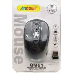 MINI MOUSE SENZA FILO OTTICO WIRELESS 2.AGHZ QM61 DONGLE USB PC COMPUTER LAPTOP
