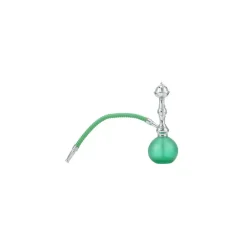 MINI NARGHILè CONEY 17,5 CM DI COLORE VERDE O AMBRA 1 TUBO E BASE ROTONDA