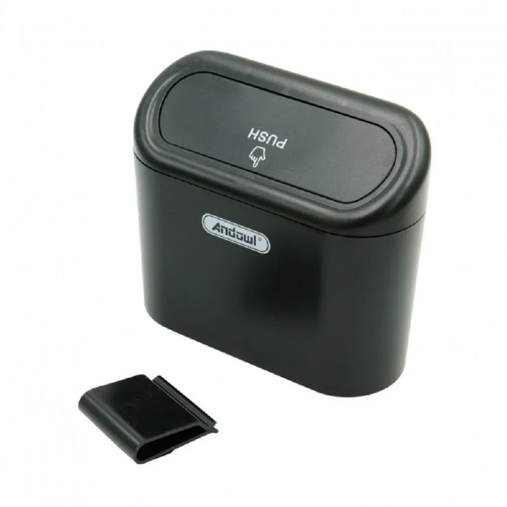 MINI PATTUMIERA CESTINO PORTAOGGETTI RIFIUTI PER AUTO CON CLIP SUPPORTO Q-L088
