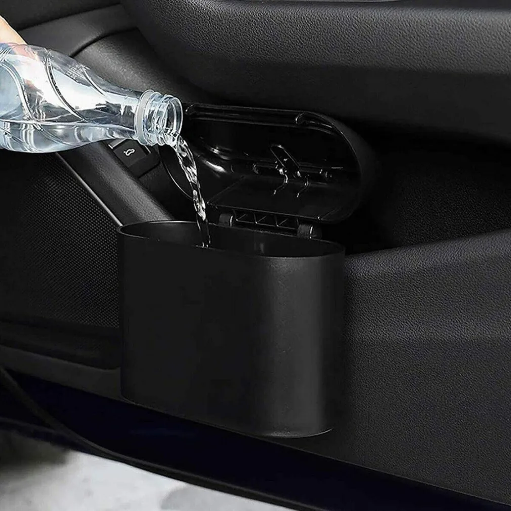 MINI PATTUMIERA CESTINO PORTAOGGETTI RIFIUTI PER AUTO CON CLIP SUPPORTO Q-L088