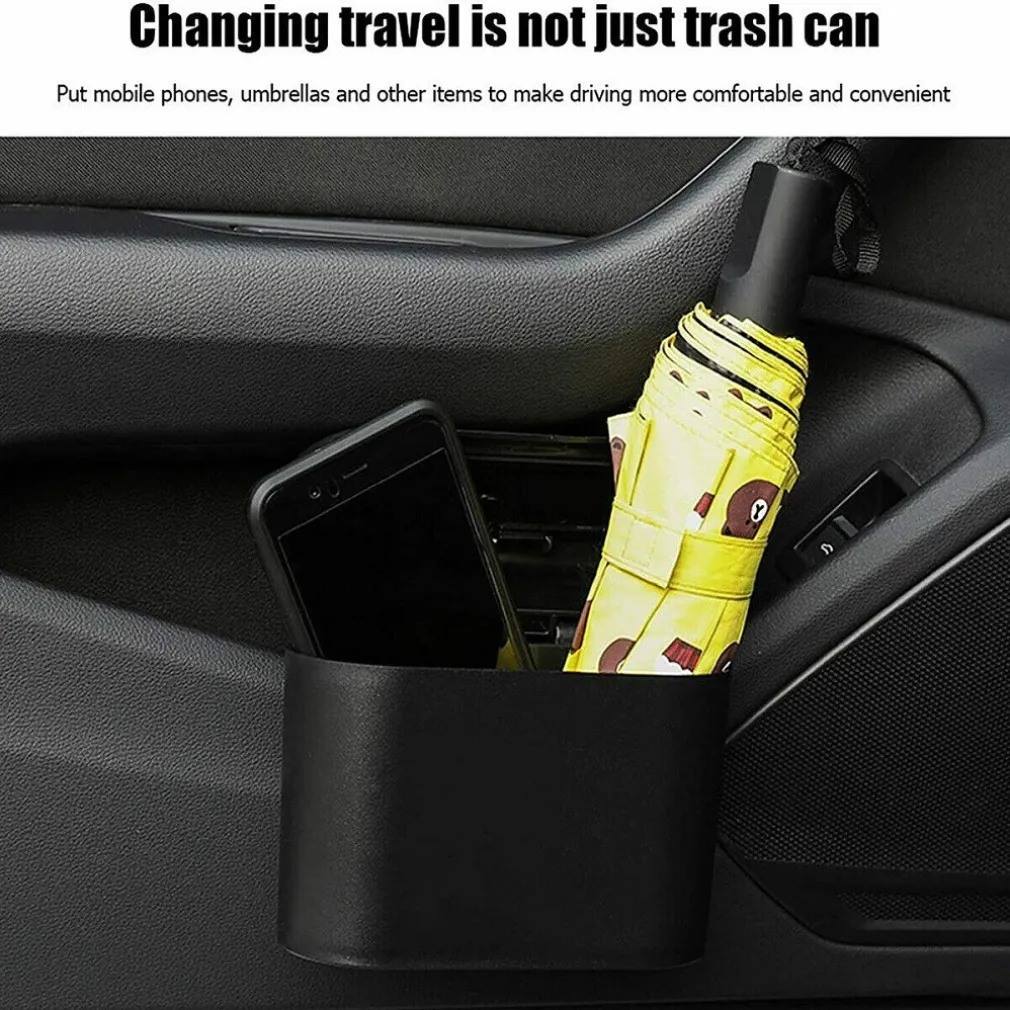 MINI PATTUMIERA CESTINO PORTAOGGETTI RIFIUTI PER AUTO CON CLIP SUPPORTO Q-L088