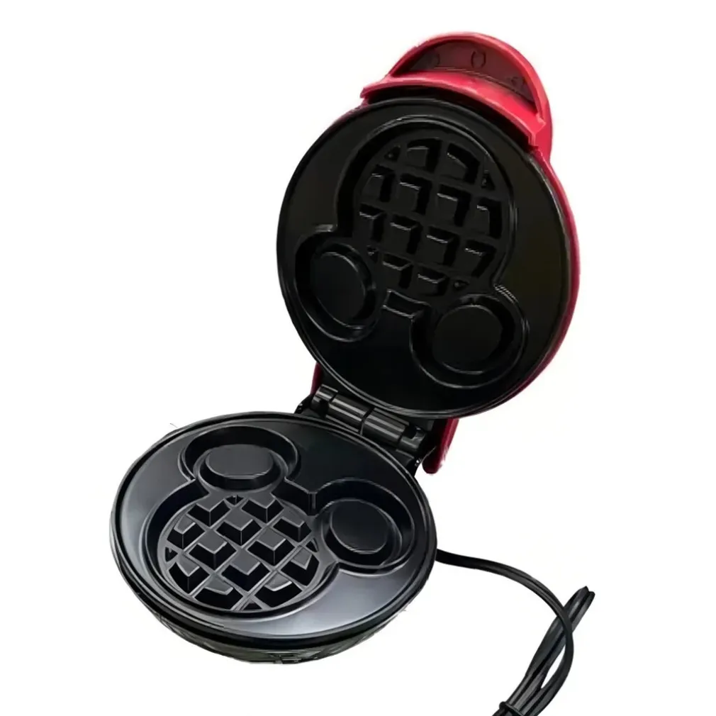 MINI PIASTRA MACCHINA PER WAFFLE A FORMA DI TOPOLINO ANTIADERENTE BAMBINI FACILE DA USARE