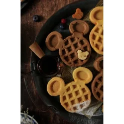 MINI PIASTRA MACCHINA PER WAFFLE A FORMA DI TOPOLINO ANTIADERENTE BAMBINI FACILE DA USARE