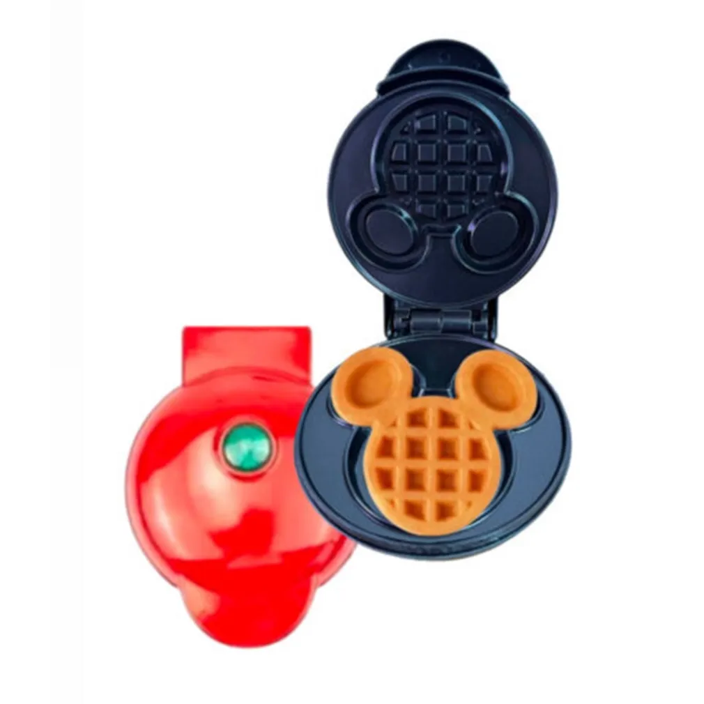 MINI PIASTRA MACCHINA PER WAFFLE A FORMA DI TOPOLINO ANTIADERENTE BAMBINI FACILE DA USARE