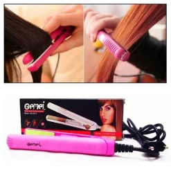 MINI PIASTRA PER CAPELLI IN CERAMICA PORTATILE VIAGGIO COMODA BORSA 150° GM-2923