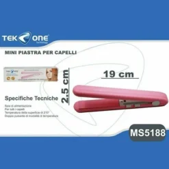 MINI PIASTRA PER CAPELLI ACCONCIATURA LISCI MOSSI HAIRSTYLE PORTATILE DA VIAGGIO