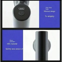 MINI PISTOLA MASSAGGIO SCHIENA SPALLA PANCIA COSCIA VISO RICARICA USB 4 VELOCITÀ