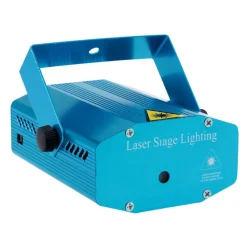 MINI PROIETTORE LUCE LUCI PER NATALE NATALIZIO MINI DJ VERDE ROSSO ILLUMINAZIONE