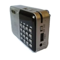 MINI RADIO PORTATILE RADIOLINA FM LETTORE MP3 USB TF MICROSD CMIK MK-140