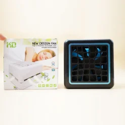 MINI RAFFRESCATORE EVAPORATIVO VENTILATORE USB PORTATILE RICARICABILE 360° 3 IN1