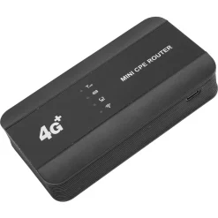 MINI ROUTER CPE ETHERNET 4G LTE WIFI 6 300MBPS RJ45 SLOT SCHEDA SIM TIPO C PORTATILE