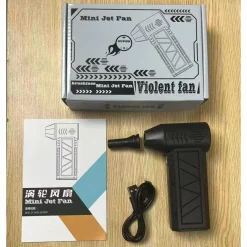 MINI SOFFIATORE ARIA COMPRESSA TURBO DESIGN COMPATTO PORTATILE PULIZIA POLVERE PC TASTIERE