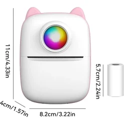 MINI STAMPANTE PORTATILE FOTOGRAFICA TASCABILE CON BATTERIA DA 1000 MAH 203 DPI