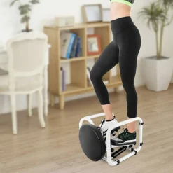MINI STEPPER MULTIFUNZIONE CON BANDE ELASTICI DI RESISTENZA SEDUTA FITNESS CASA