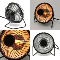 MINI STUFA ALOGENA ELETTRICA RISCALDAMENTO DA SCRIVANIA 200W ECO CLASS