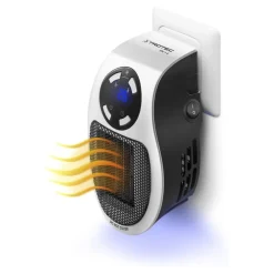 MINI STUFA ELETTRICA A MURO PARETE DISPLAY DIGITALE HANDY TERMO RISCALDA 500 W