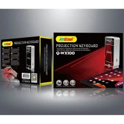 MINI TASTIERA A PROIEZIONE LASER VIRTUALE WIRELESS BLUETOOTH SMARTPHONE Q-WX100