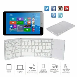 MINI TASTIERA BLUETOOTH PIEGHEVOLE WIRELESS IOS/ANDROID/WINDOWS TOUCHPAD