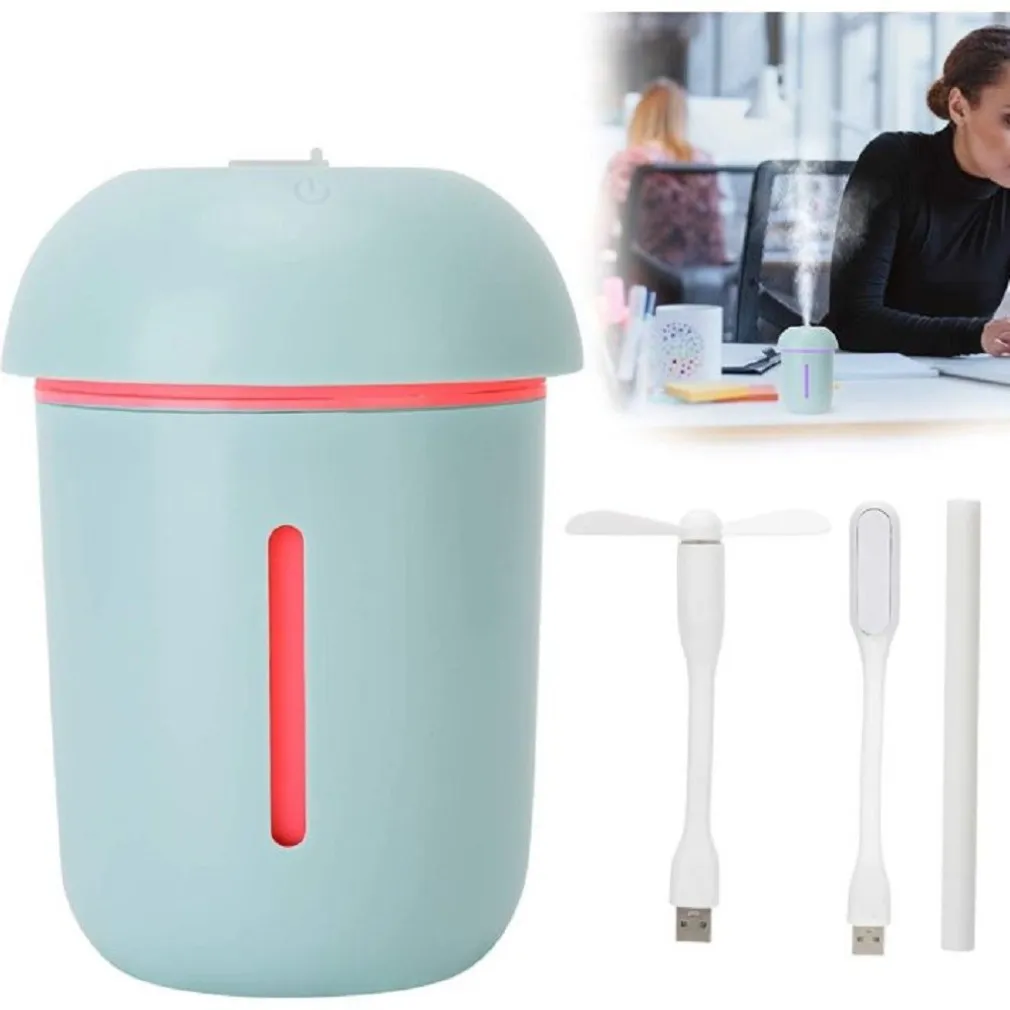 MINI UMIDIFICATORE 3 IN 1 PORTATILE CON LUCE A FORMA DI FUNGO CAMERA AUTO Q-A241