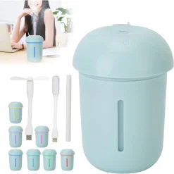 MINI UMIDIFICATORE 3 IN 1 PORTATILE CON LUCE A FORMA DI FUNGO CAMERA AUTO Q-A241