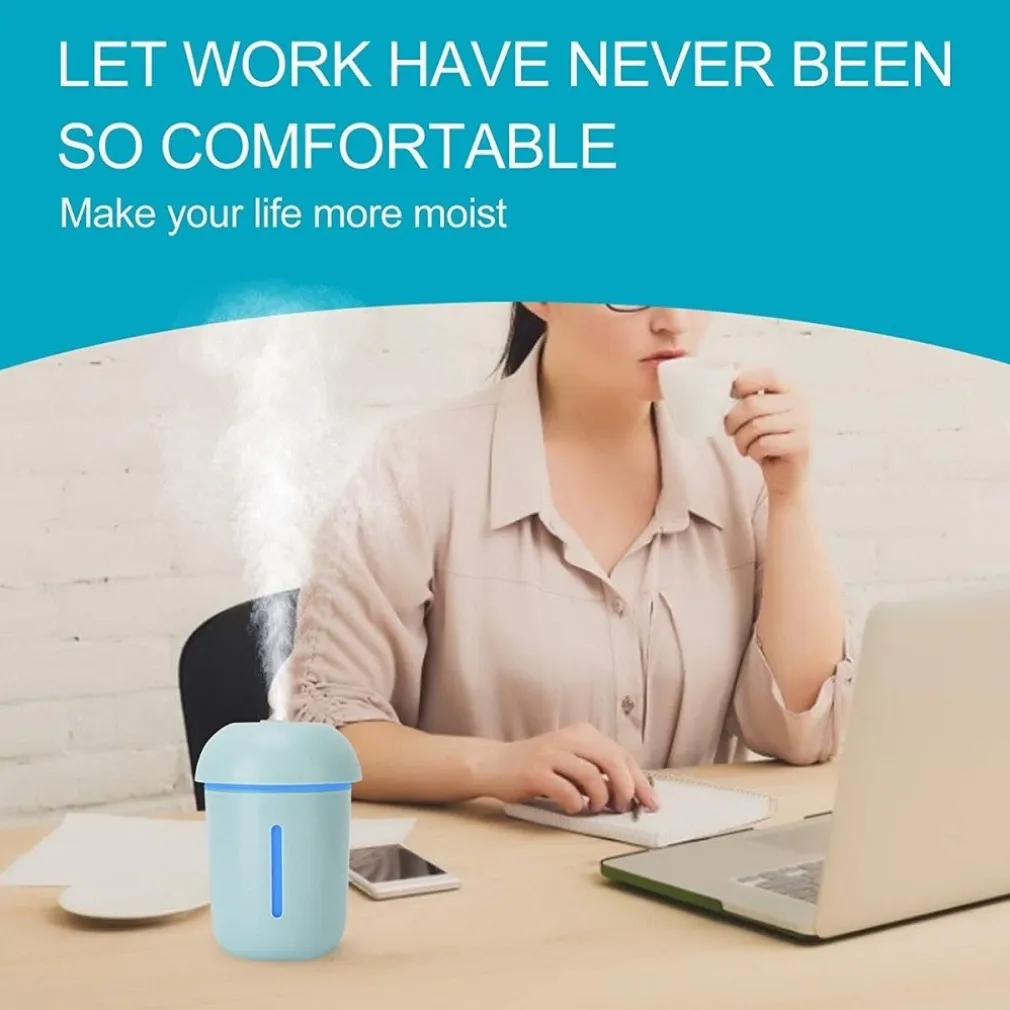 MINI UMIDIFICATORE 3 IN 1 PORTATILE CON LUCE A FORMA DI FUNGO CAMERA AUTO Q-A241