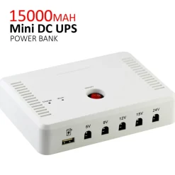 MINI UPS PORTATILE RICARICABILE Q-UP600 15000MAH PER MODEM INTERNET ROUTER CCTV