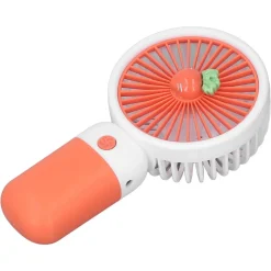 MINI VENTILATORE A MANO BATTERIA RICARICABILE USB PORTATILE TASCABILE VIAGGIO CON BASE