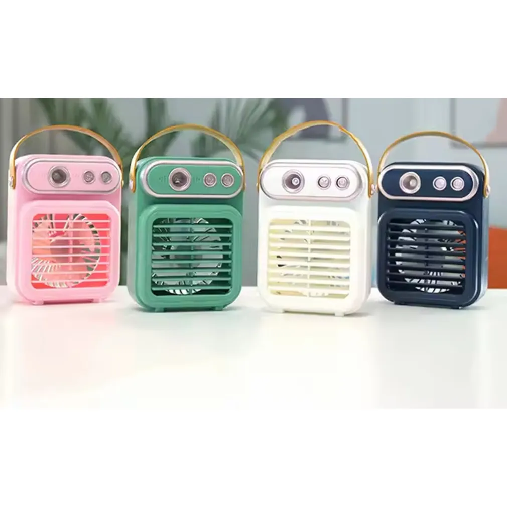 MINI VENTILATORE A SPRUZZO VINTAGE RETRO DA TAVOLO ELETTRICO PORTATILE USB BATTERIA