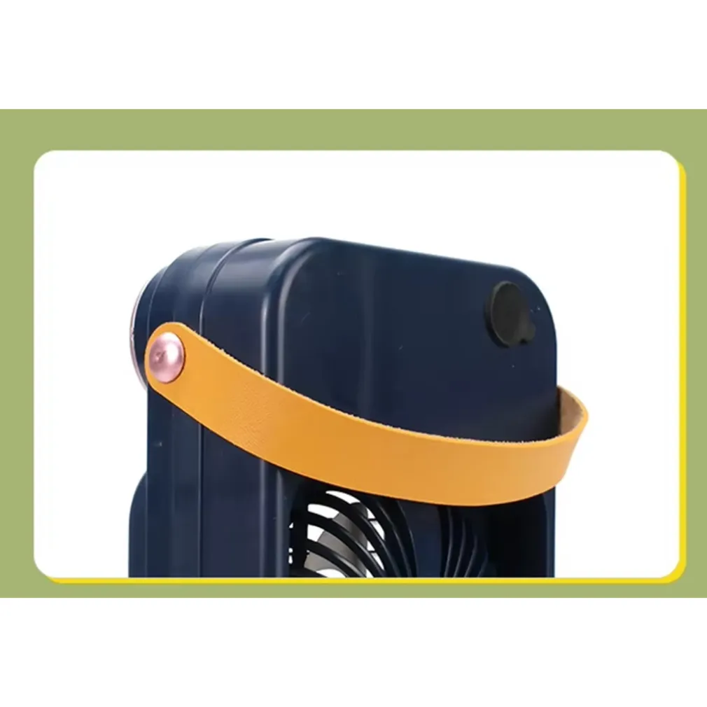 MINI VENTILATORE A SPRUZZO VINTAGE RETRO DA TAVOLO ELETTRICO PORTATILE USB BATTERIA