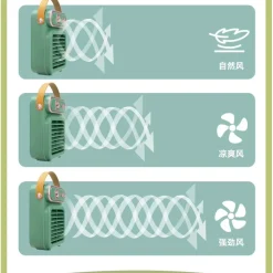 MINI VENTILATORE A SPRUZZO VINTAGE RETRO DA TAVOLO ELETTRICO PORTATILE USB BATTERIA