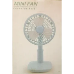 MINI VENTILATORE DA TAVOLO USB SILENZIOSO PORTATILE ALTEZZA REGOLABILE ROTAZIONE 180°